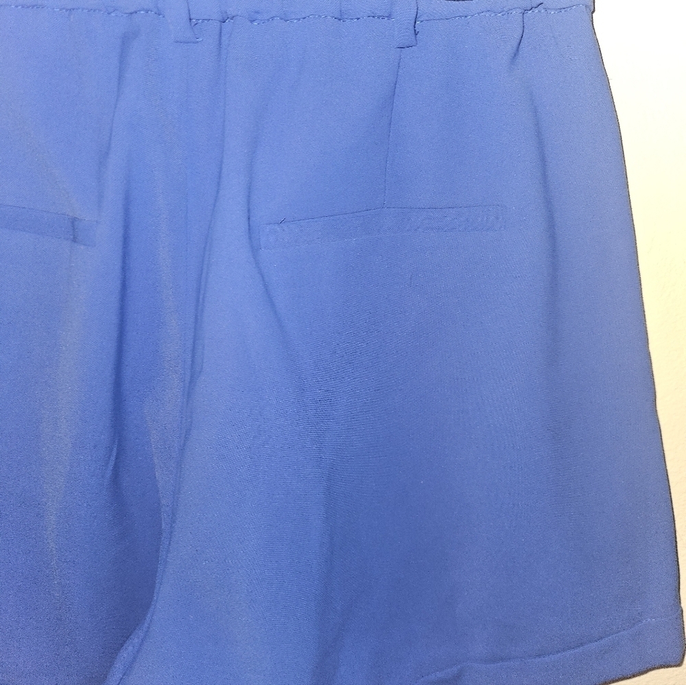 Jade Womans Blue Elastic Waist Shorts Size S - Picture 6 of 10